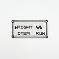 Pkmn Pokemon Red & Blue Battle Menu Embroidery