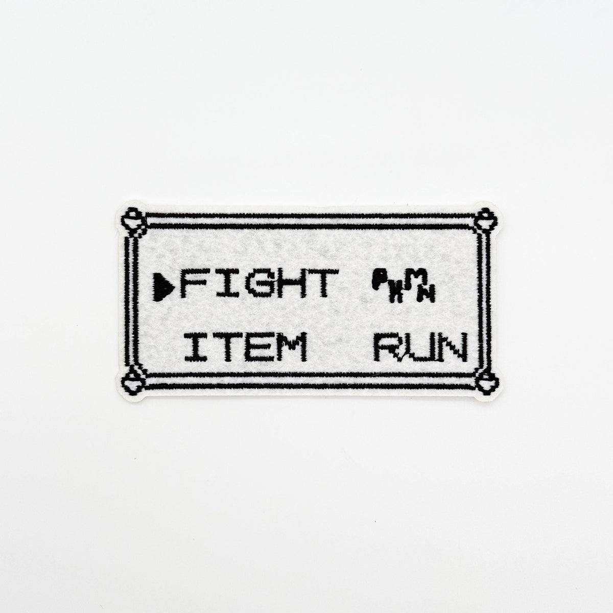 Pkmn Pokemon Red & Blue Battle Menu Embroidery