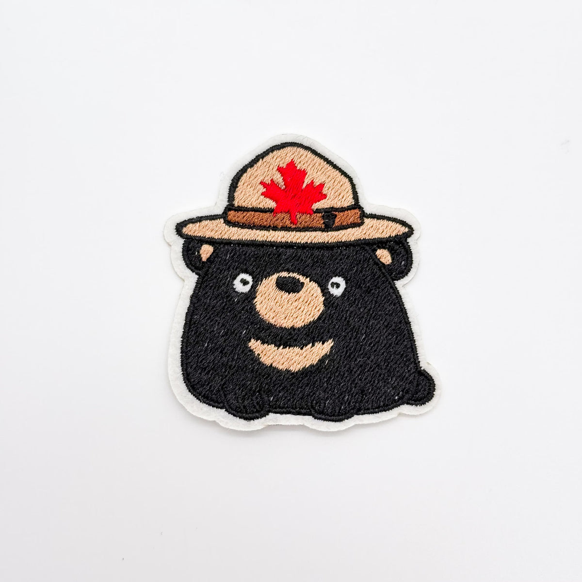 Cute Canadian Wildlife Mountie Embroidery | Bear