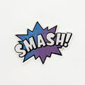 Comic Book 9.5cm Embroidery | WOW!