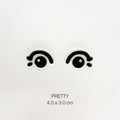 Eye Embroidery (Set of 2) | Sleepy Eyes