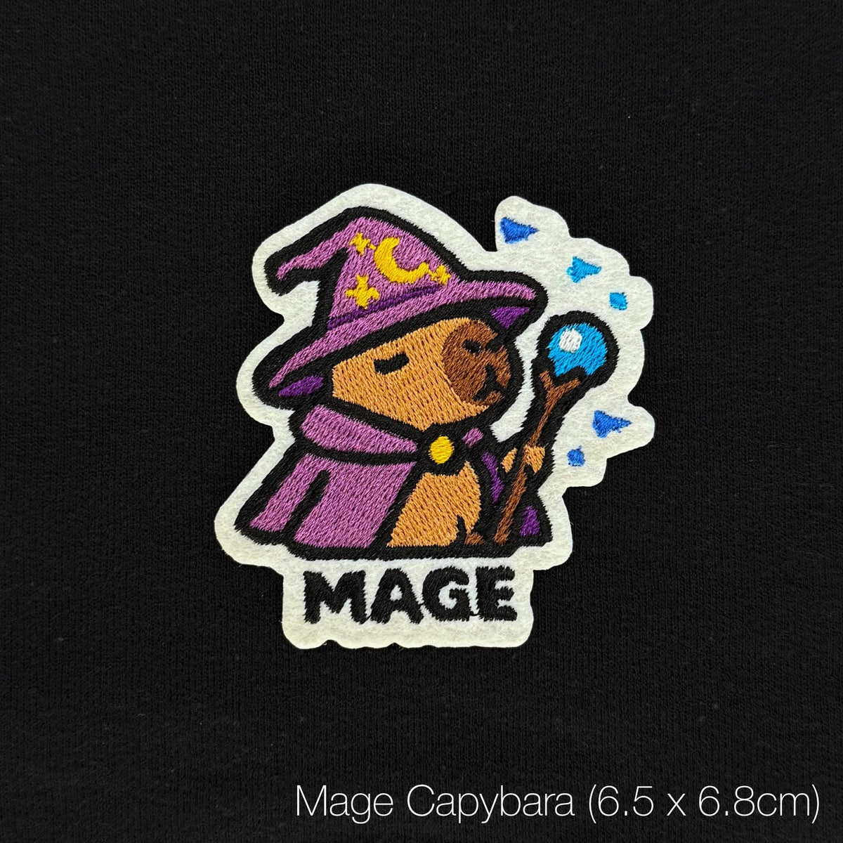Capybara RPG Gaming Embroidery | Mage