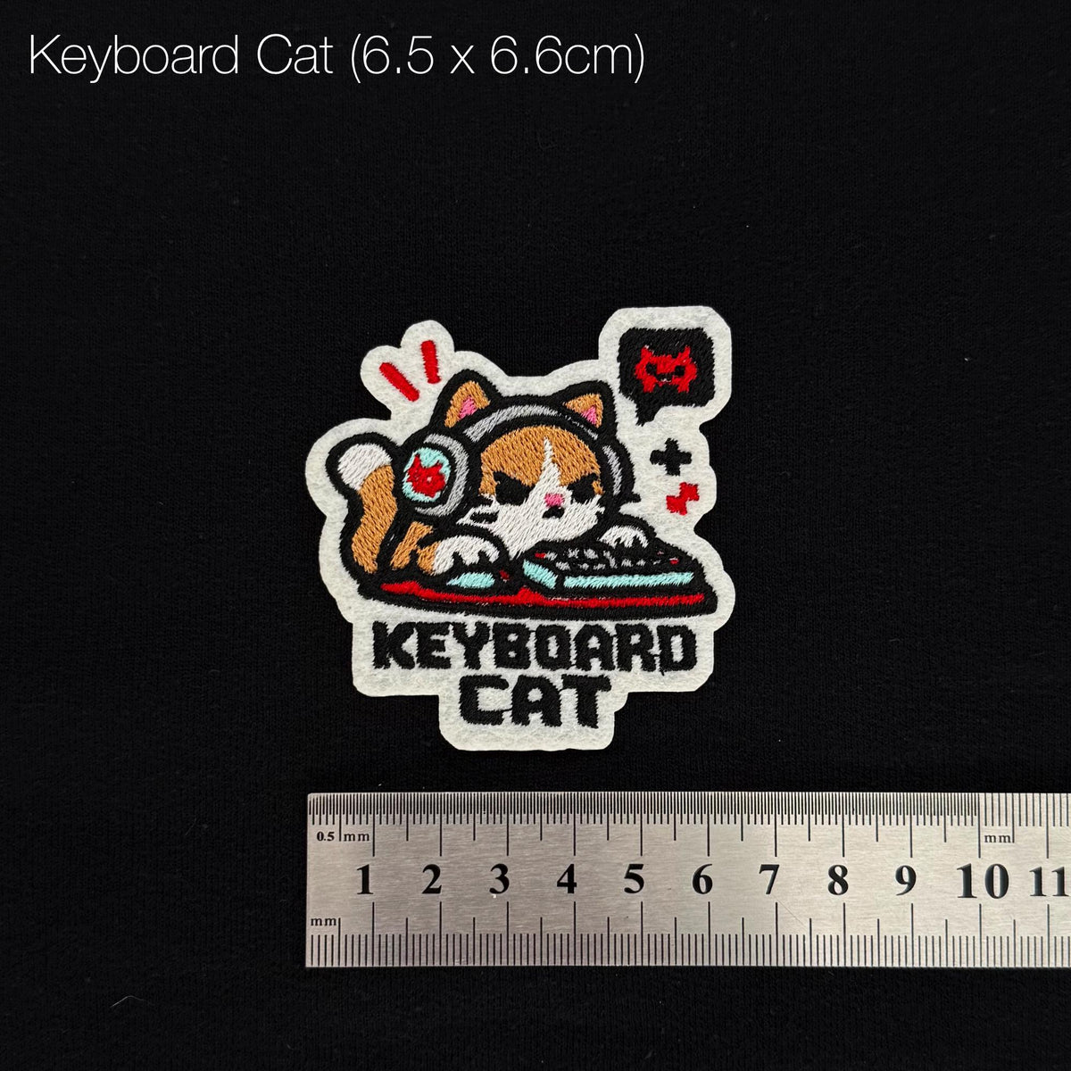 Gaming Lifestyle Embroidery | Keyboard Cat