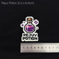Retro Gaming Loot Embroidery | Rejuvenation Potion