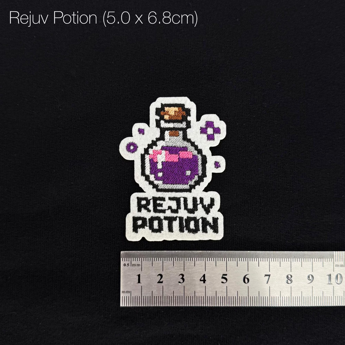 Retro Gaming Loot Embroidery | Rejuvenation Potion